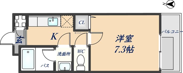 ベルドミール末広Ⅱ番館の物件間取画像